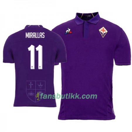 Fotballdrakt ACF Fiorentina Kevin Mirallas 11 Hjemmetrøye 2018-2019 Kortermet